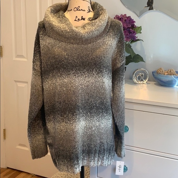 Style & Co Ombré Boucle Sweater Grey Combo XL - Picture 4 of 7